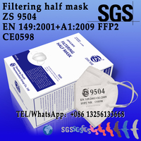 Filtering half mask 9504，FFP 2 Mask certified by SGS，EU type-examination for Regulation