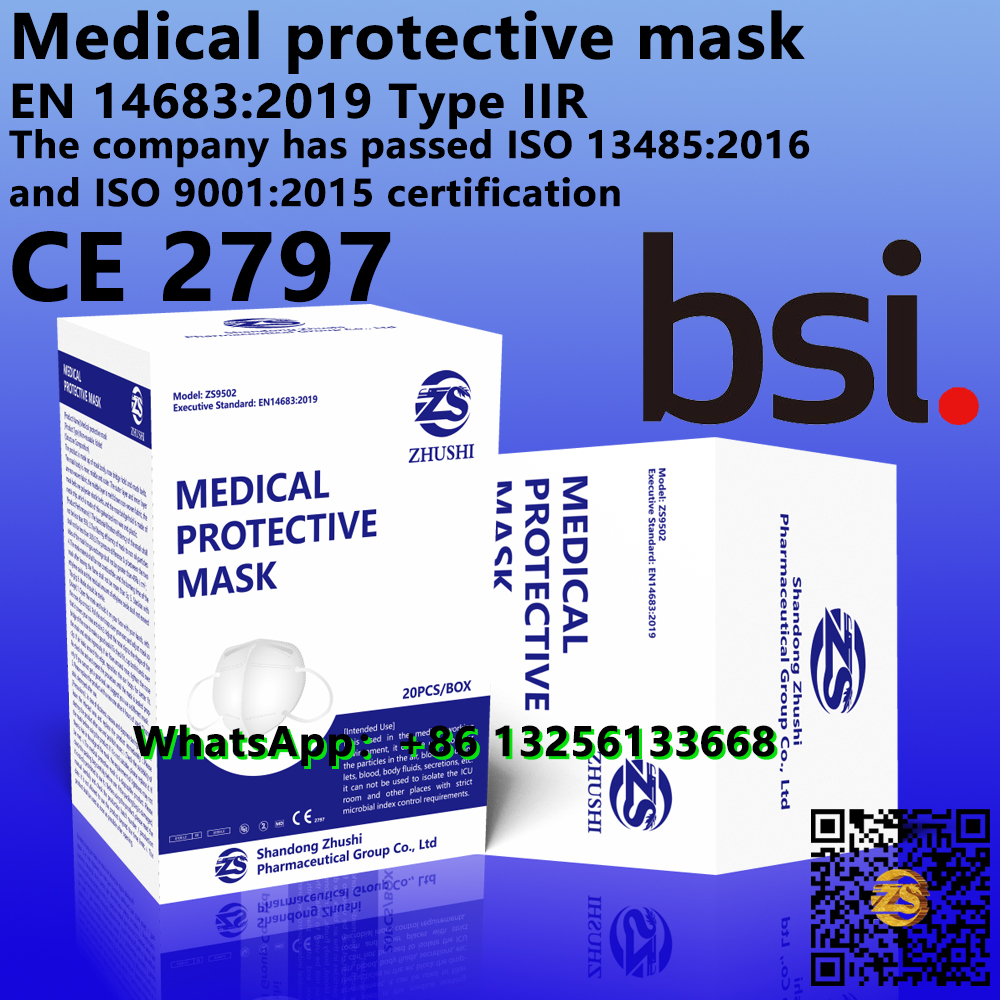 Medical protective Mask，EN 14683:2019，BSI certified medical Mask