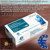 Nitrile gloves，Non-medical disposable nitrile gloves，Comply with EU EN374