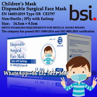 Surgical Face Mask，EN 14683:2019 Type IIR，Children's mask，3Ply Mask with Earloop